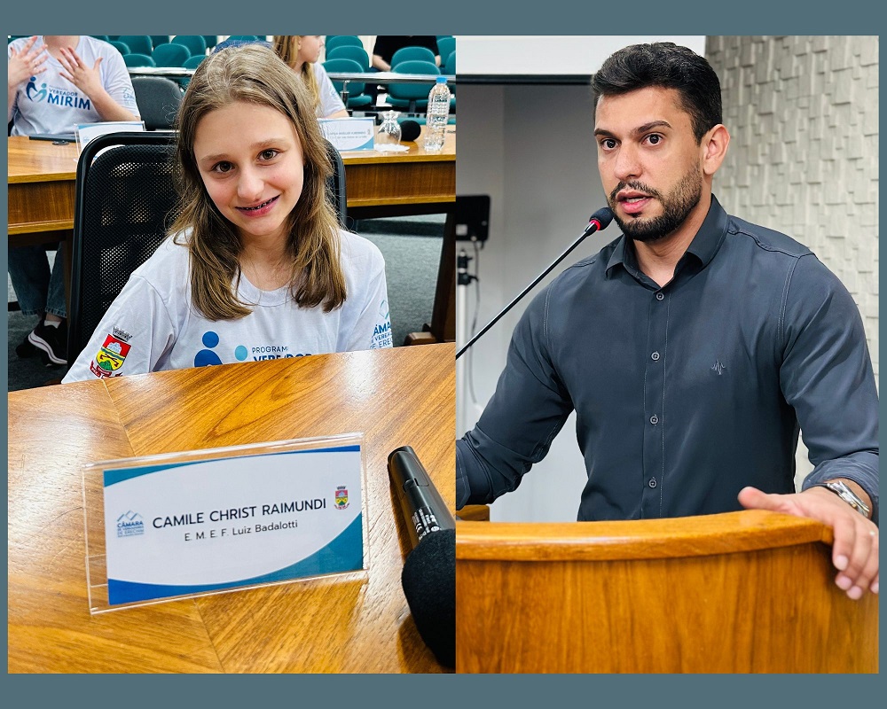 Infraestrutura e participação juvenil: Rony Gabriel transforma demandas da vereadora mirim em pedidos oficiais
